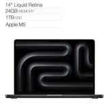 Apple 14 吋 MacBook Pro M5晶片 10核心CPU 10核心GPU 24GB 1TB SSD