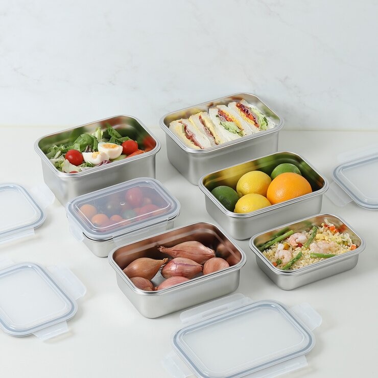 Neoflam 可微波不鏽鋼保鮮盒 含蓋12件組