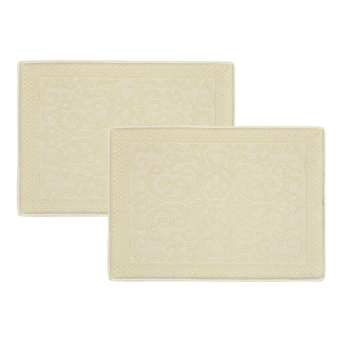 Riviera Home 浴室地墊 2入 40公分 X 60公分 奶油