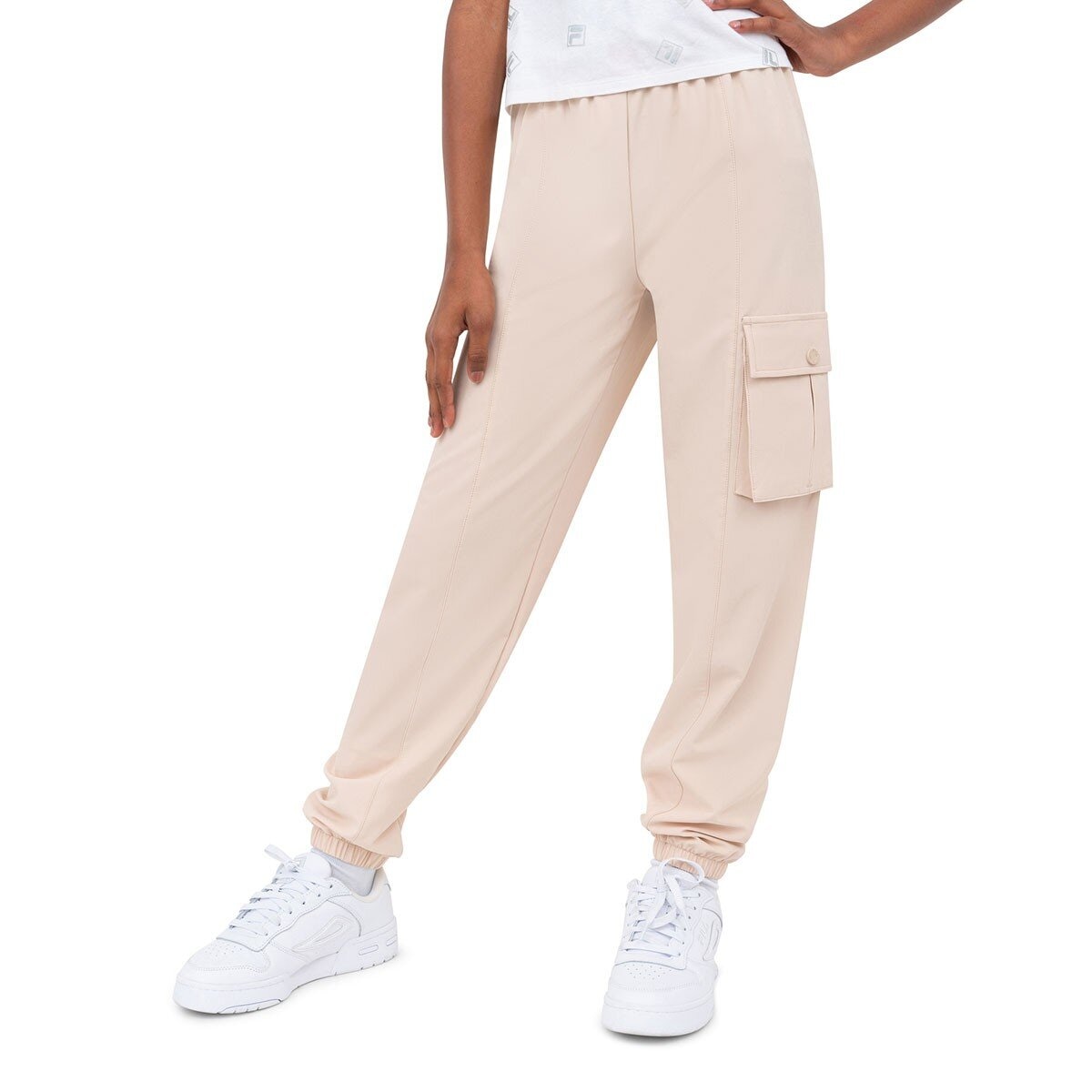 Fila 兒童長褲 淺棕 XS