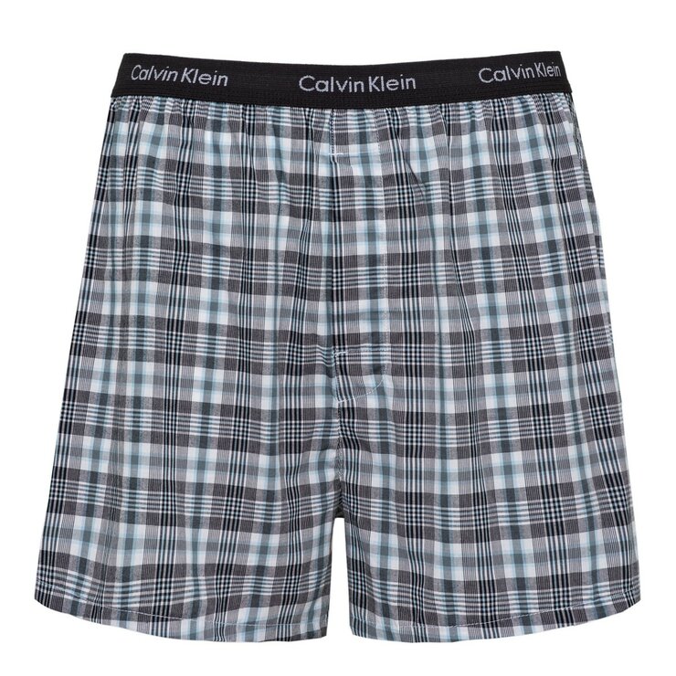 Calvin Klein 男純棉平口褲3入組 S 黑