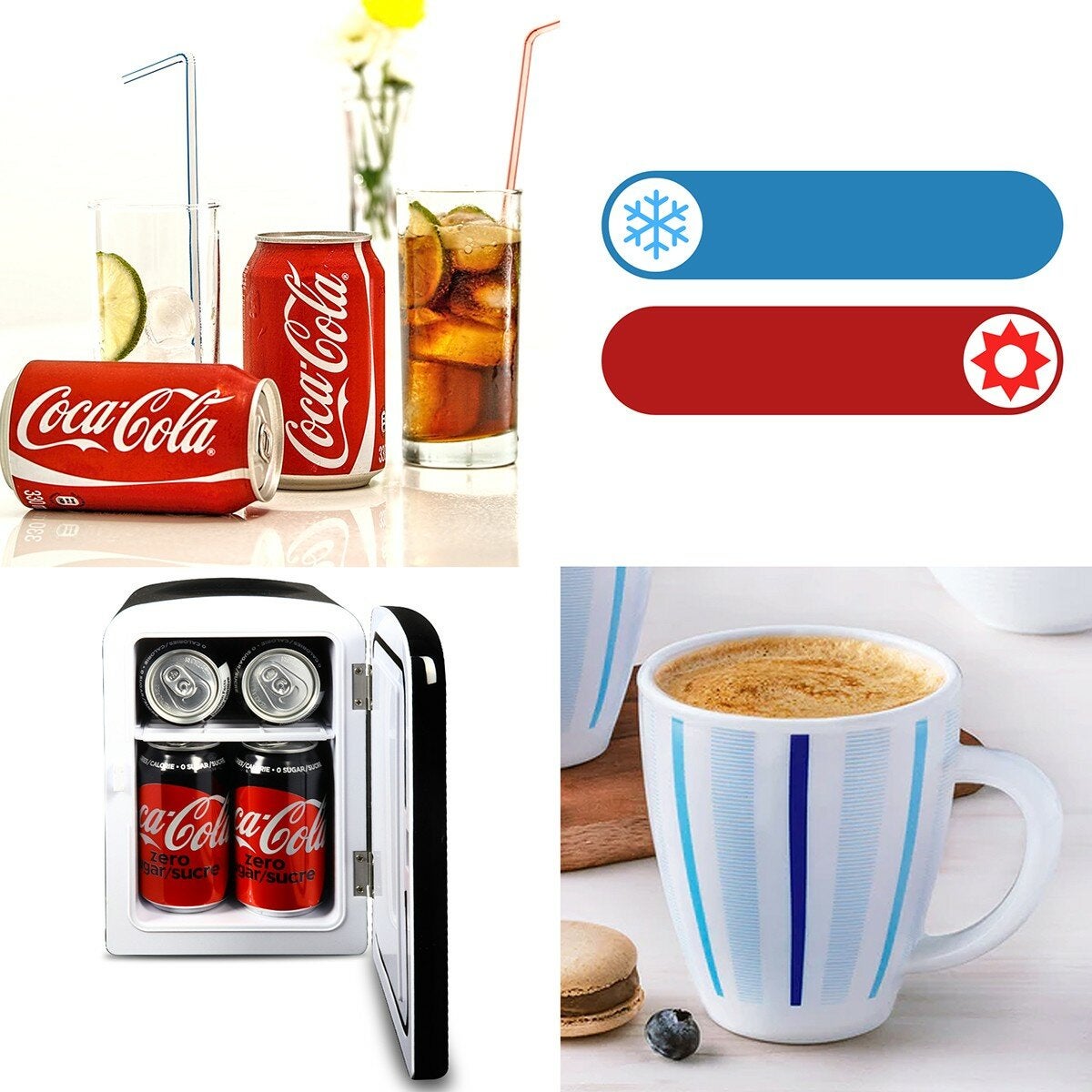Coca-Cola 4公升迷你冷熱兩用冰箱 黑色 Coca-Cola 4公升迷你冷熱兩用冰箱 黑色