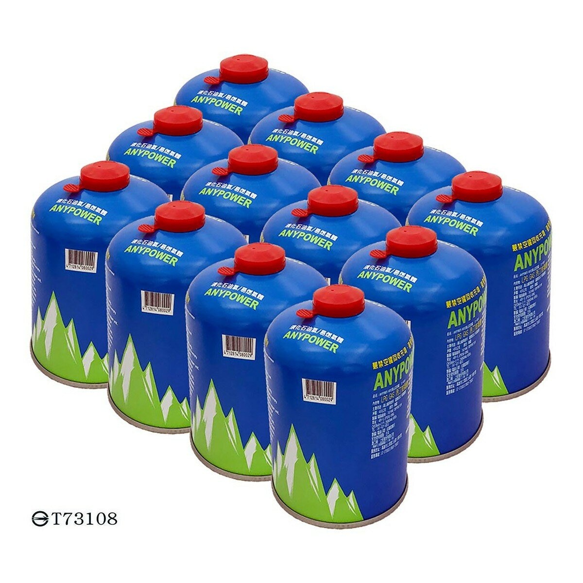 Anypower 高山瓦斯罐 450公克 X 12入
