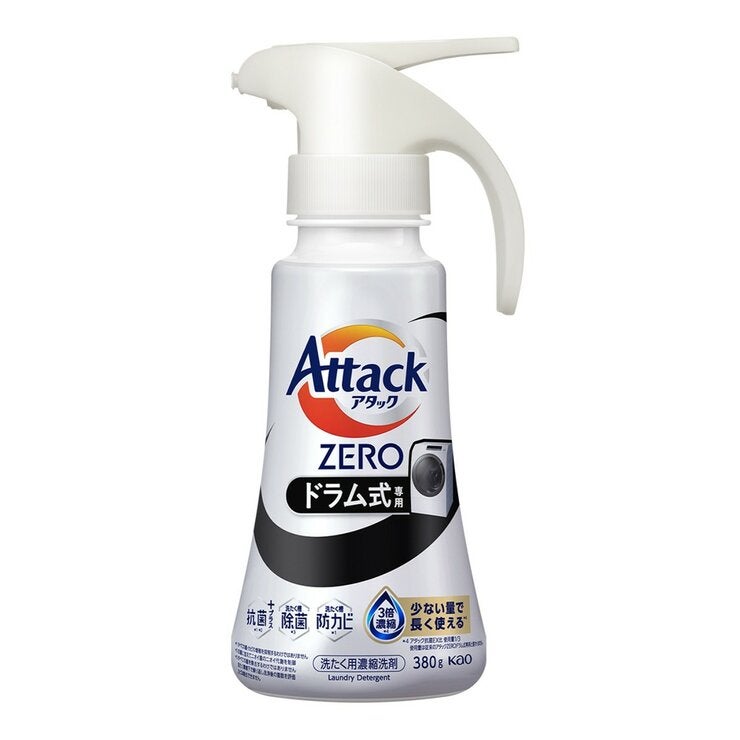 Attack ZERO 超濃縮噴槍型洗衣凝露 滾筒型專用 380公克 + 補充包 2300公克