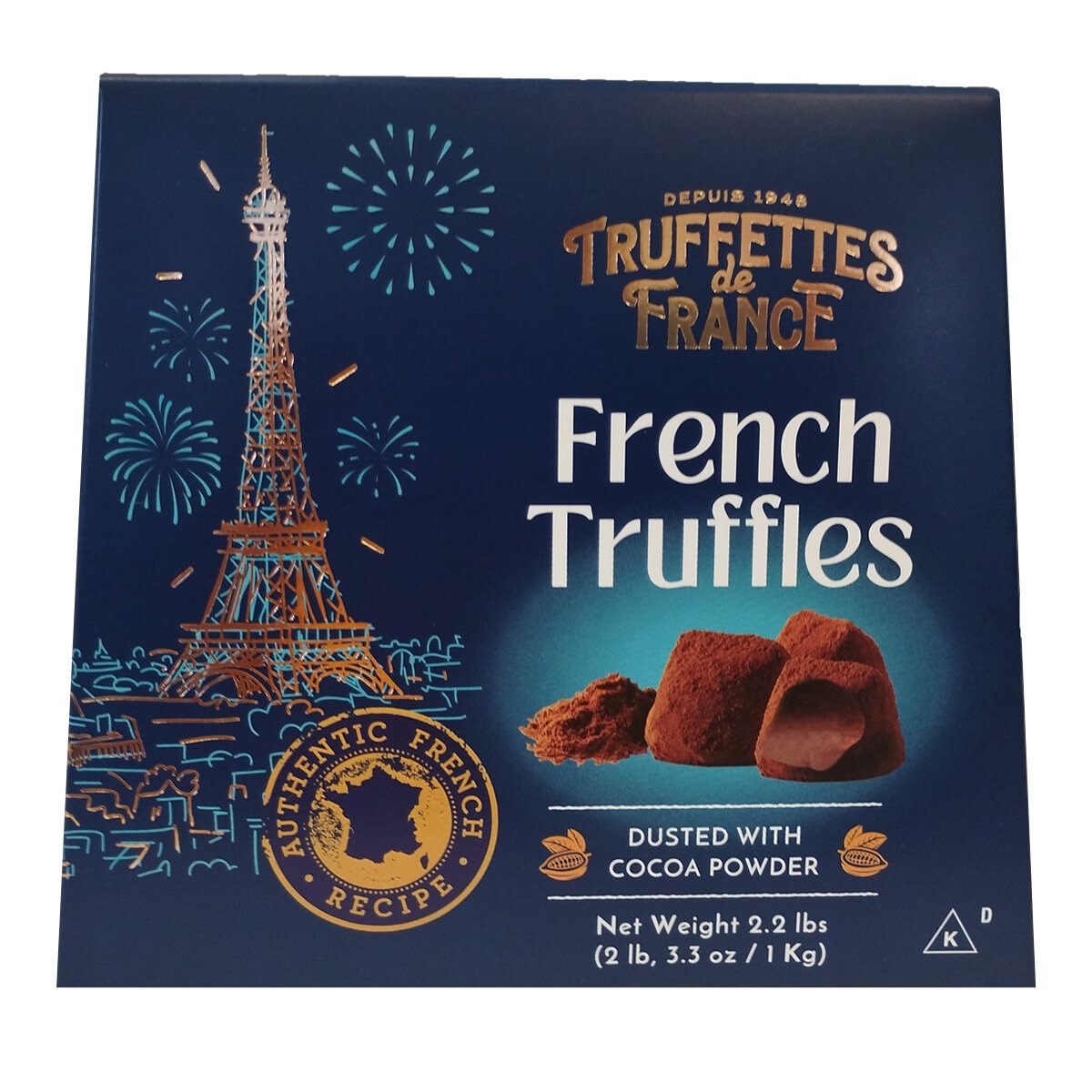 Truffettes de France 松露造型巧克力風味球 1公斤 X 2入