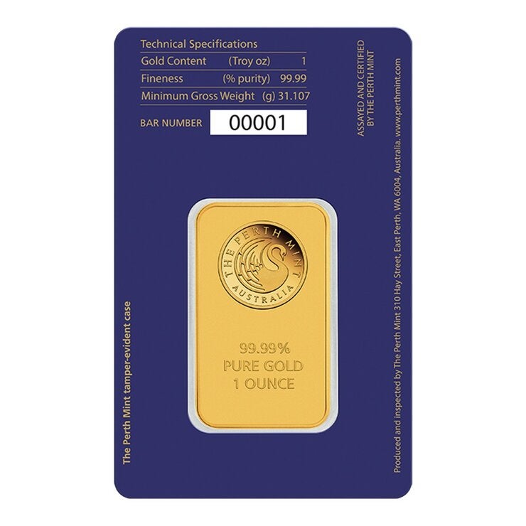 伯斯鑄幣廠 黑天鵝 黃金條塊 999.9純金 1盎司 伯斯鑄幣廠 黑天鵝 黃金條塊 999.9純金 1盎司