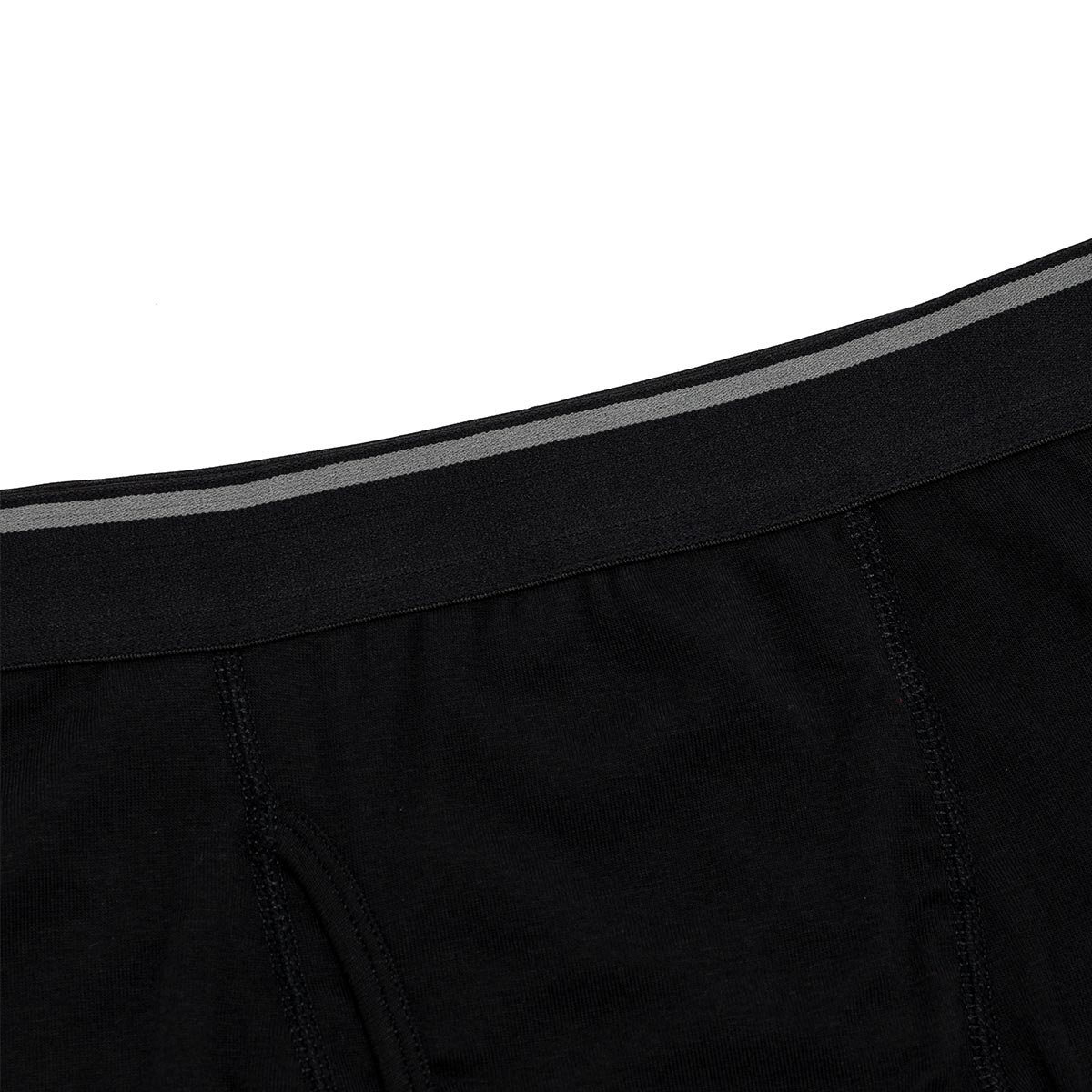 Kirkland Signature 科克蘭 男彈性平口褲4入 黑 XL