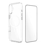OVERDIGI Aurora V3 磁吸抗黃防摔透明殻 搭配二次強化滿版玻璃保貼 For iPhone 16 Plus