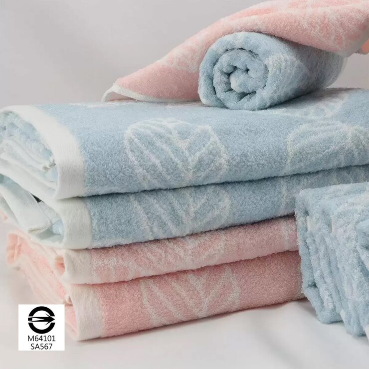 Gemini 中空紗浴巾 2入組 65公分 X 137公分 雪之桃葉