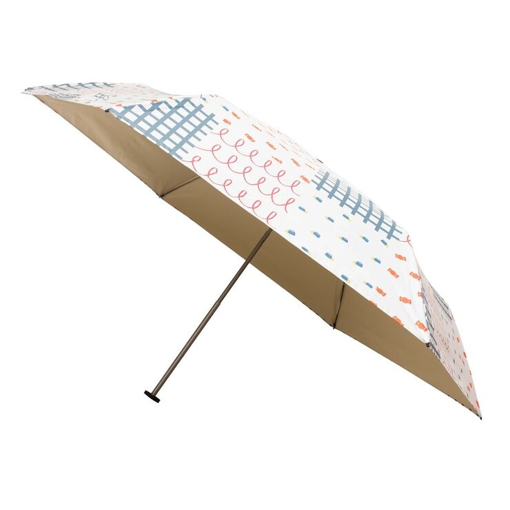 F-SEASONS 降溫省力晴雨傘兩入組 43时+46时 印花+深藍色