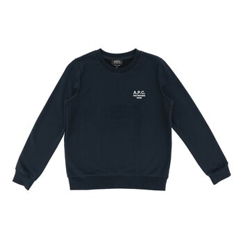 A.P.C. 女刺繡長袖上衣 深藍 S