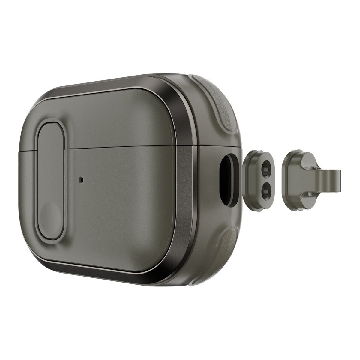 MAGEASY Odyssey 抗衝擊磁扣耳機殼 AirPods 1 & 2 金屬綠 MAGEASY Odyssey 抗衝擊磁扣耳機殼 AirPods 1 & 2 金屬綠