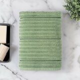 Welhome 波紋純棉浴巾 76公分 X 147公分 綠