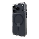 MAGEASY Bright M 不發黃軍規磁吸透明殼 iPhone 17 Pro(午夜磁圈) + 鏡頭保護貼Lenz(炫彩) + Vetro 9H 鋼化玻璃保護膜