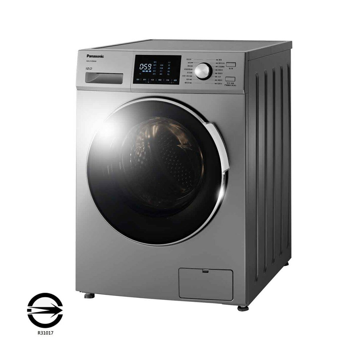 國際牌 12公斤洗脫變頻滾筒洗衣機 NA-V120HW