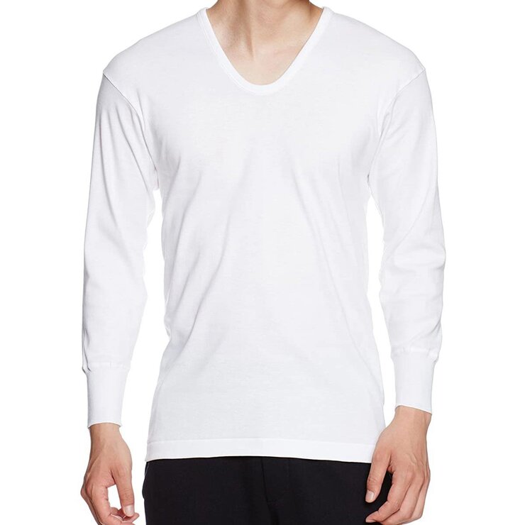 郡是 日本製男V領純棉衛生衣 M