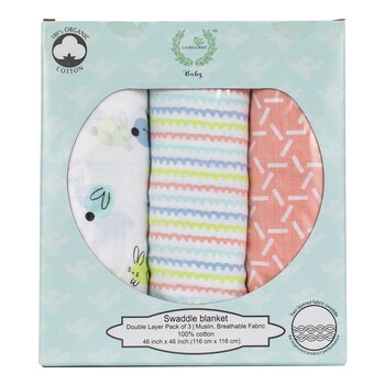 Laurelcrest Baby 有機棉雙層紗布巾三入組 Laurelcrest Baby 有機棉雙層紗布巾三入組