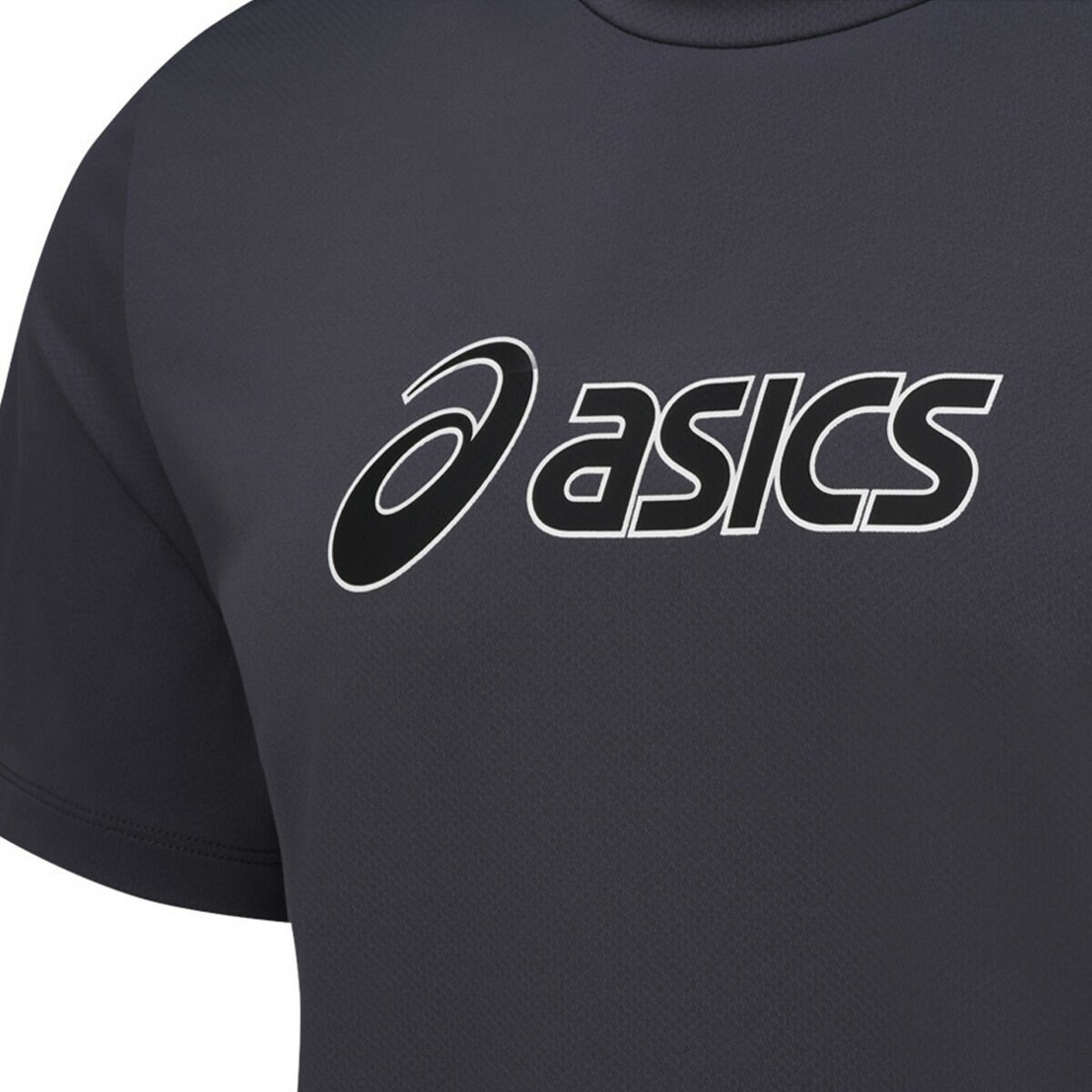 Asics 男短袖運動上衣 深灰 Asics 男短袖運動上衣 深灰
