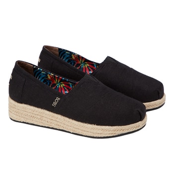 Skechers 女帆布厚底楔形休閒鞋 #Bobs系列 Skechers 女帆布厚底楔形休閒鞋 #Bobs系列