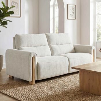 Aiden & Ivy 布面雙人電動沙發