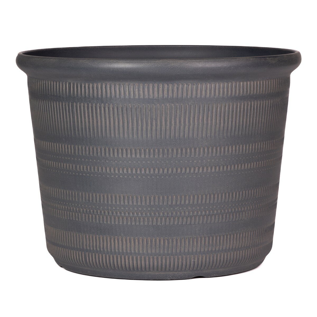 塑膠花盆 3件組 灰色
