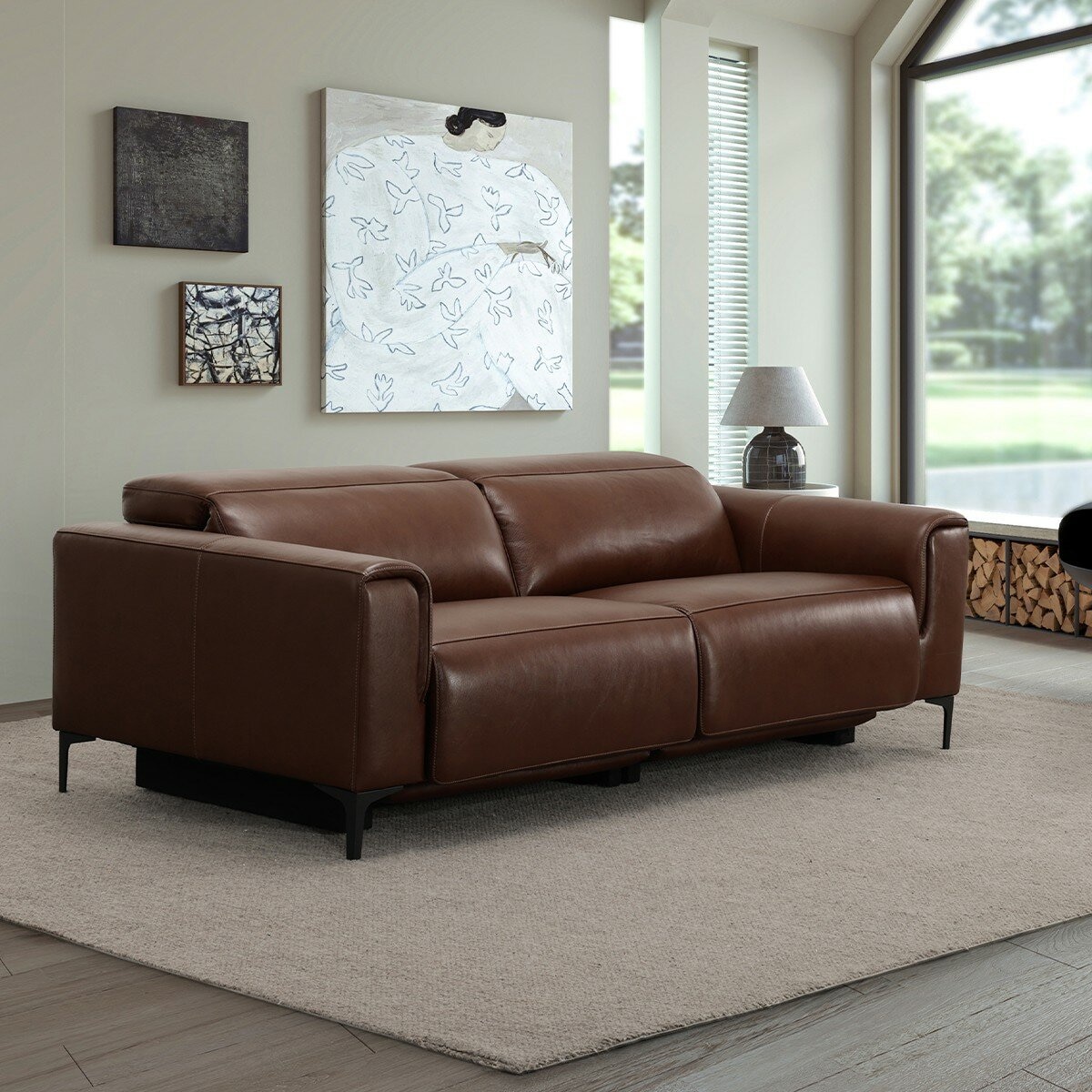 Simon Li 雙人牛皮電動沙發 Simon Li 雙人牛皮電動沙發