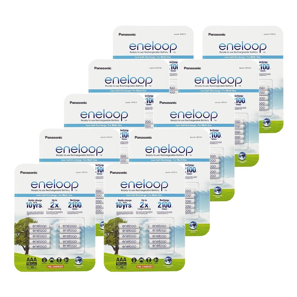 Eneloop 四號充電電池 10入 X 10組