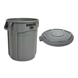 Rubbermaid Commercial Products BRUTE 加侖桶含蓋 10 加侖 灰色