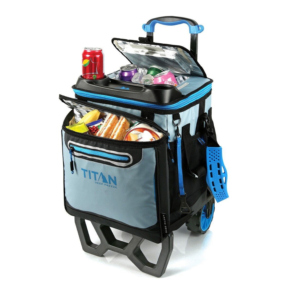 Titan 22.5公升 60罐裝軟式冰桶手拉車