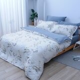 CASA 100%萊賽爾兩用被床包枕套六件組 秋實灰藍 雙人