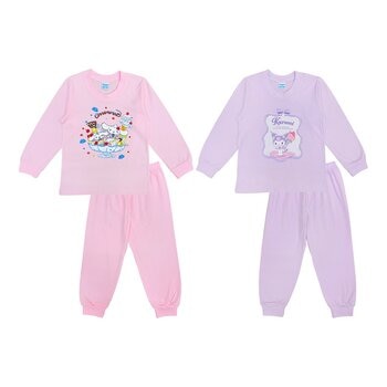 女童卡通圖案長袖居家組 4