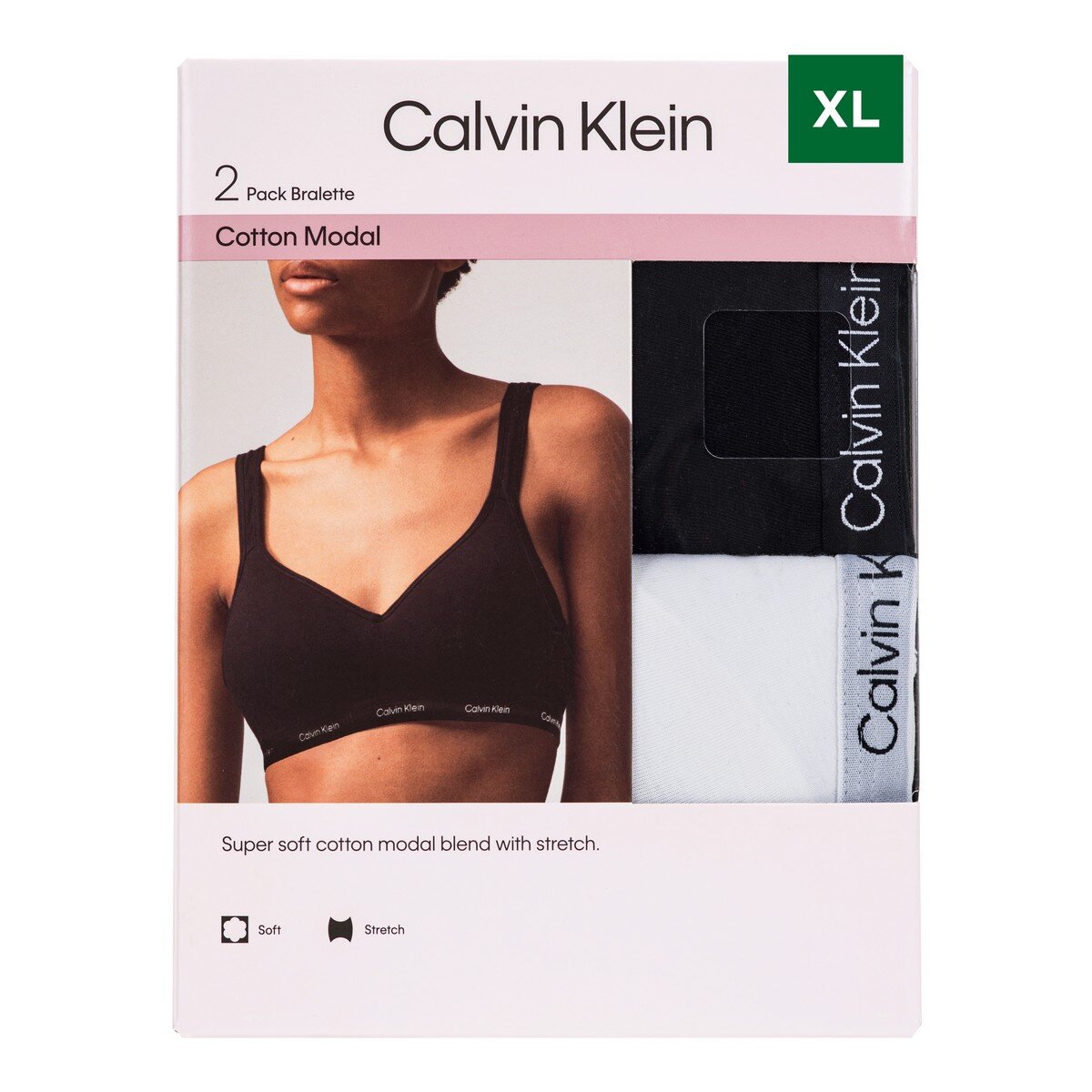Calvin Klein 女無鋼圈內衣兩入組 XL
