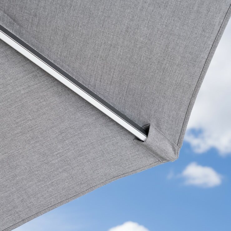 Sunvilla 10呎 LED 戶外遮陽傘 灰色