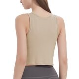 Nautica 女罩杯式背心上衣 兩件組 黑+杏 S