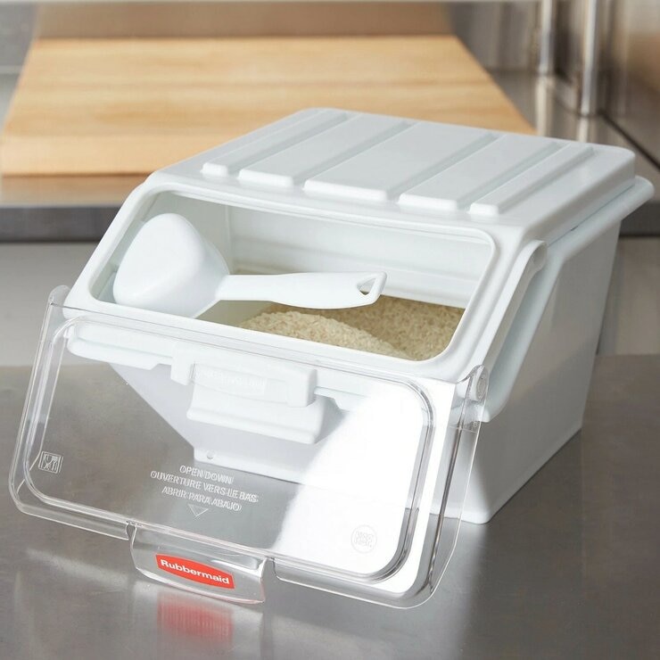 Rubbermaid Commercial Products 桌上型雜糧儲物桶含勺子 (容量約6公斤)