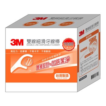 3M 雙線牙線棒組合包 1000支