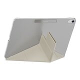 MAGEASY Facet 全方位支架透明背蓋保護套 適用於 2024 iPad Air 13吋 2025 M3 / 2024 M2 星光白
