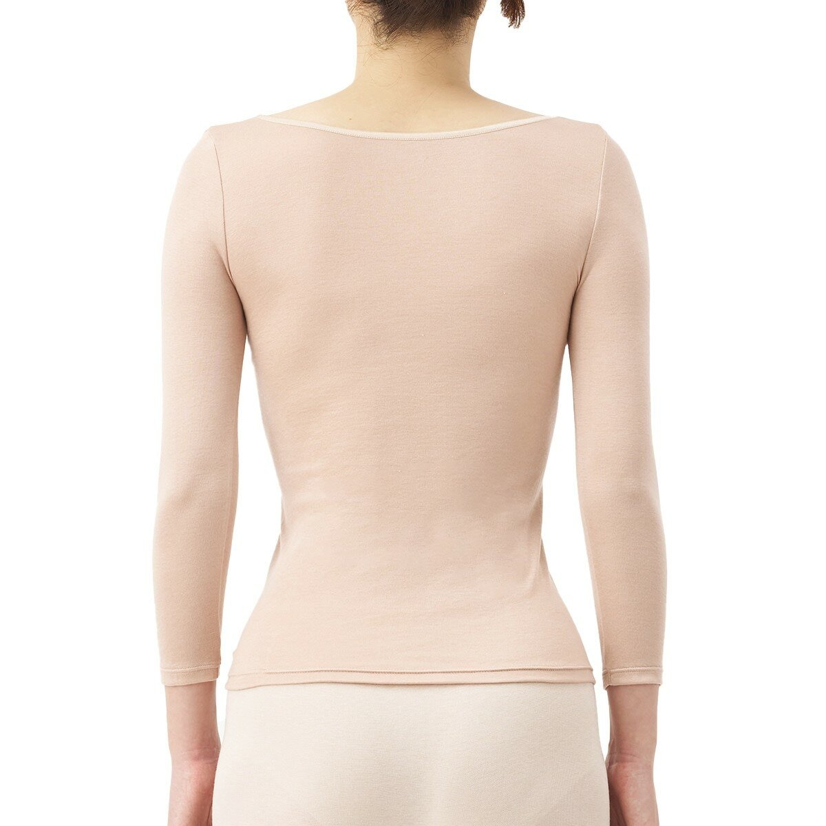 AS 極上 女長袖衛生衣 膚色