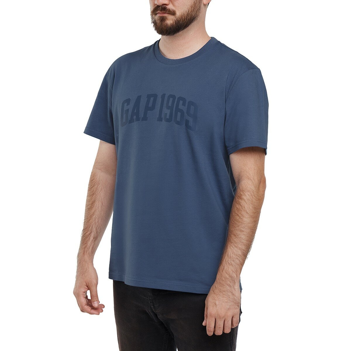GAP 男短袖Logo上衣 藍
