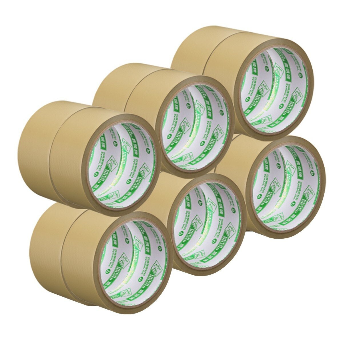 鹿頭牌 PVC 布紋封箱膠帶 4.8公分 X 20公尺 X 12入