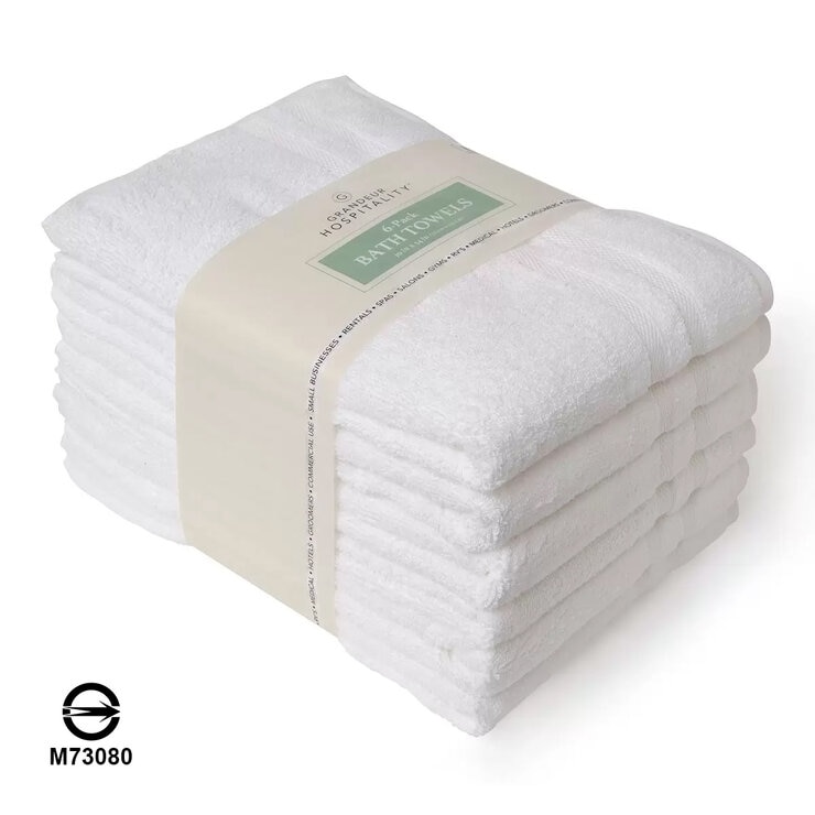 Grandeur 商用純棉大浴巾 6入組 76公分 X 137公分