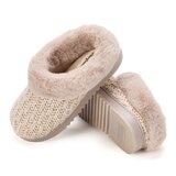 Dearfoams 女保暖休閒鞋 米