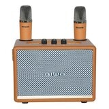 Aiwa AI-KBQ22 K歌藍牙音箱 淺棕色