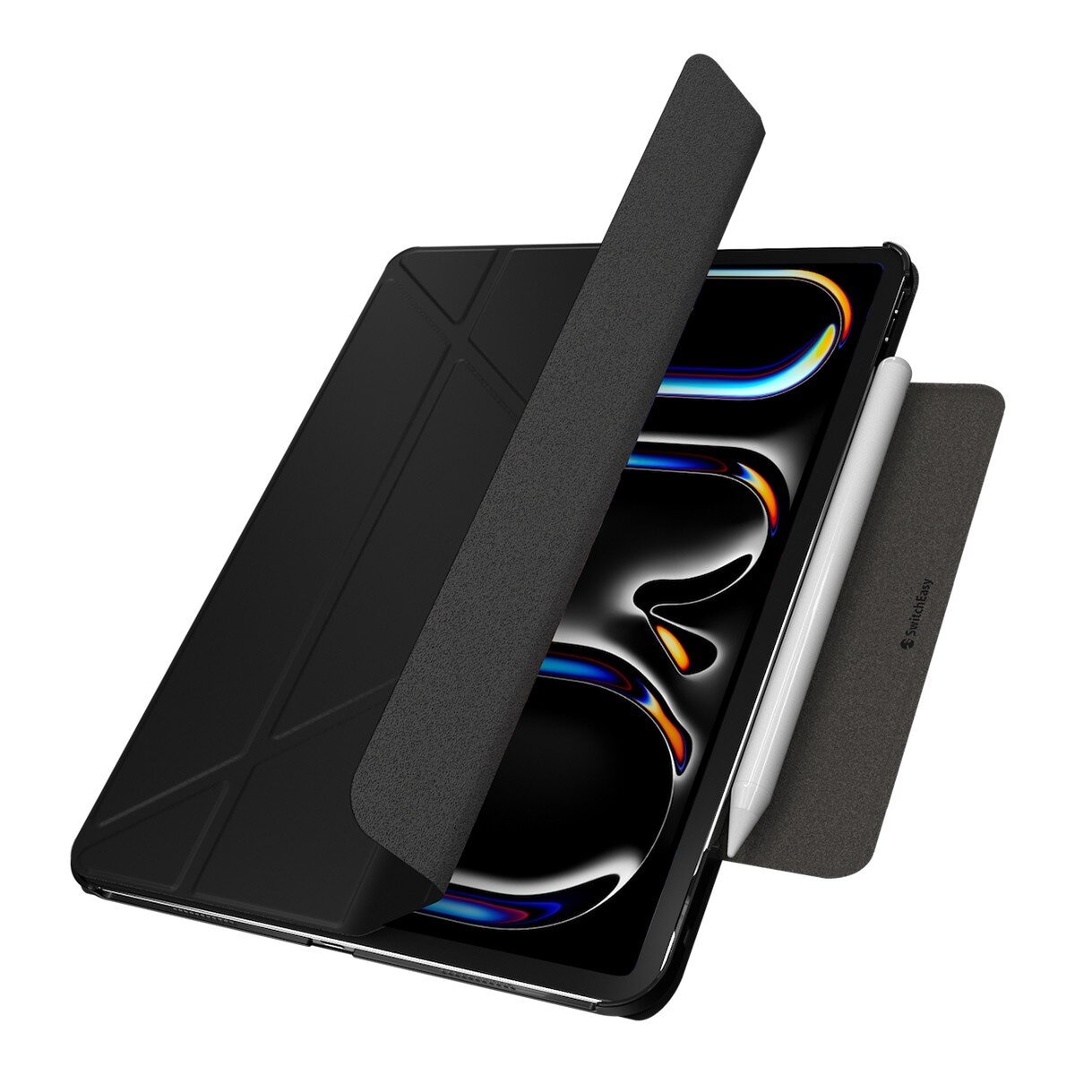 SwitchEasy Origami 全方位多角度支架保護套 iPad Pro 13吋 2024 M4 黑