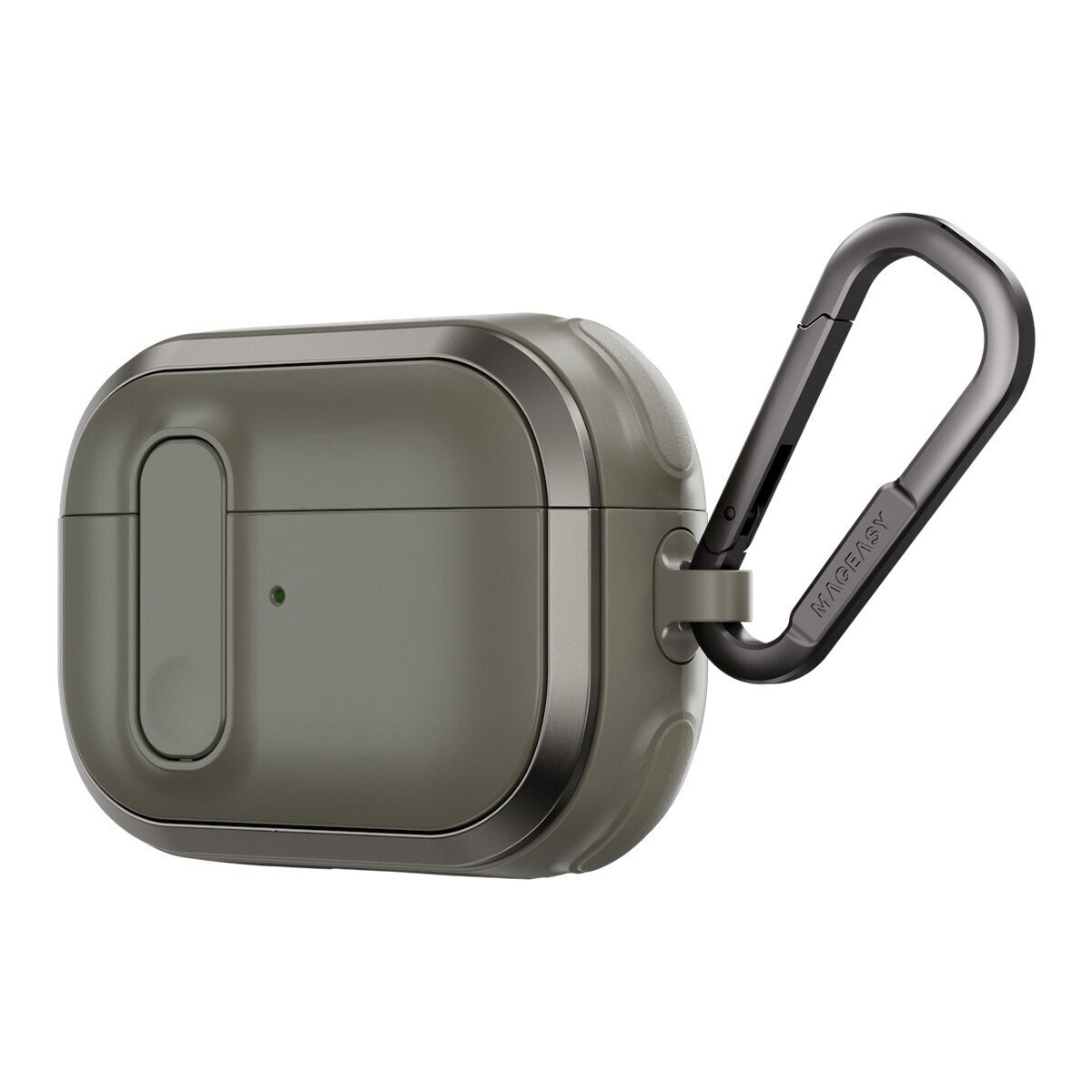 MAGEASY Odyssey 抗衝擊磁扣耳機殼 AirPods 1 & 2 金屬綠 MAGEASY Odyssey 抗衝擊磁扣耳機殼 AirPods 1 & 2 金屬綠