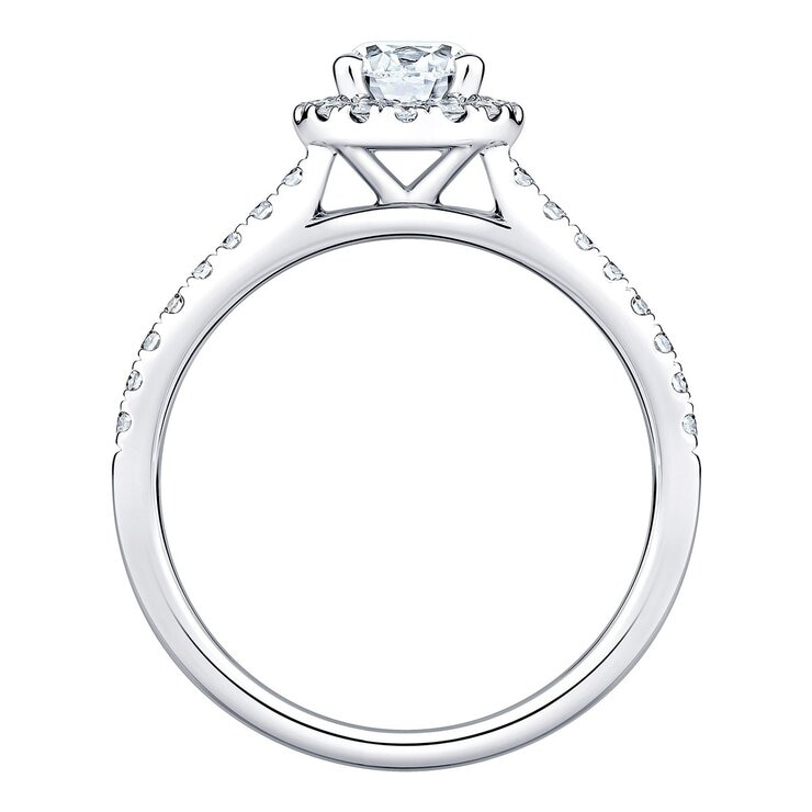 1.00克拉 鉑金 圓形鑽石戒指 VS2/I