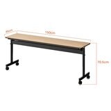 Backbone 折疊培訓桌 150公分 X 45公分 胡桃木色