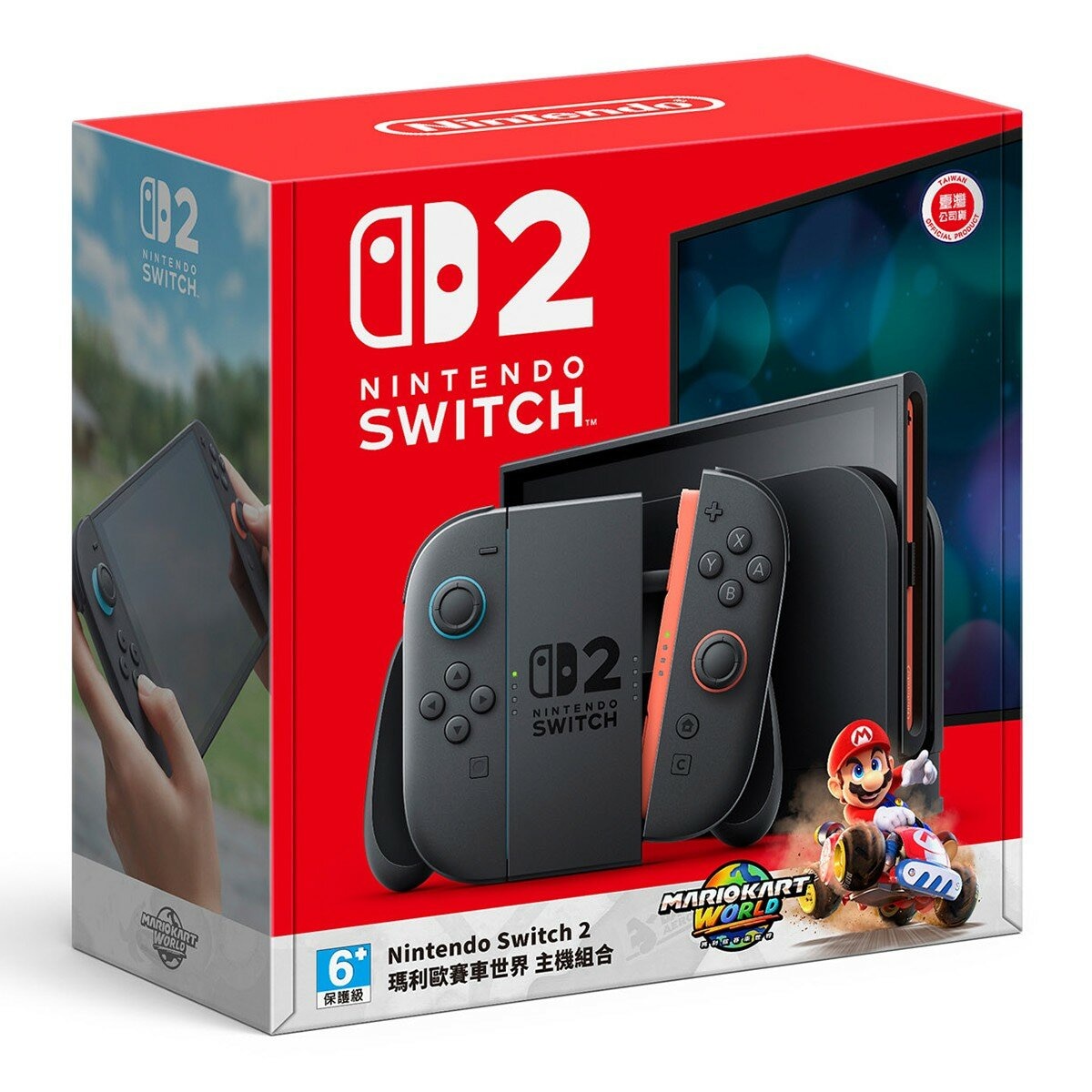 Nintendo Switch 2 瑪利歐賽車世界 + 寶可夢Z-A + 512G記憶卡 + 保護貼組合