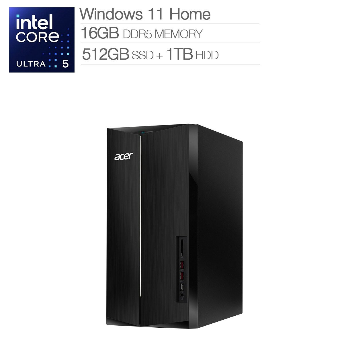 Acer Aspire TC-1860 桌上型電腦 Core Ultra 5-225