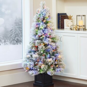 137公分 / 4.5呎 雪絨盆裝聖誕樹